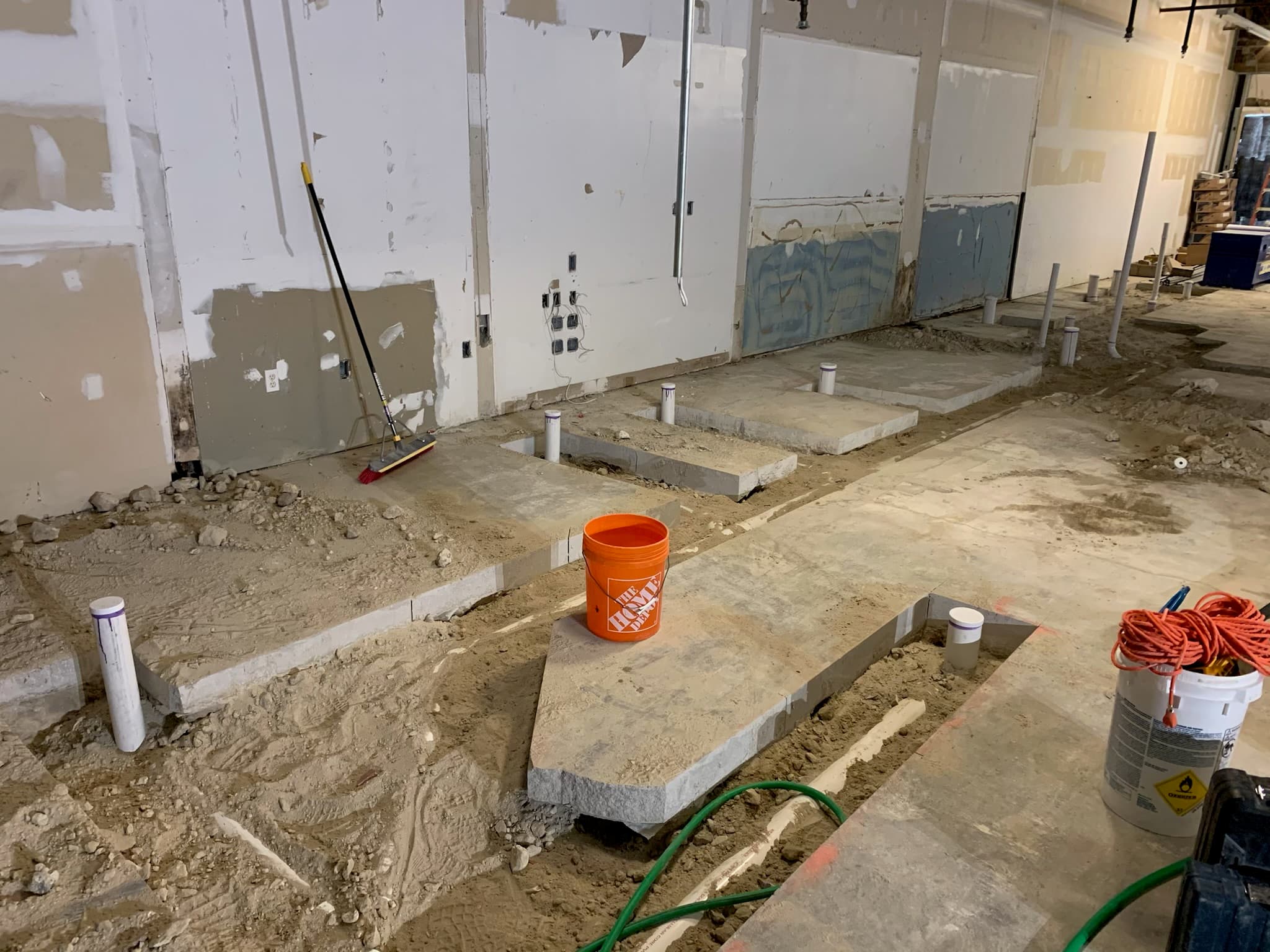 Commercial plumbing rough-in