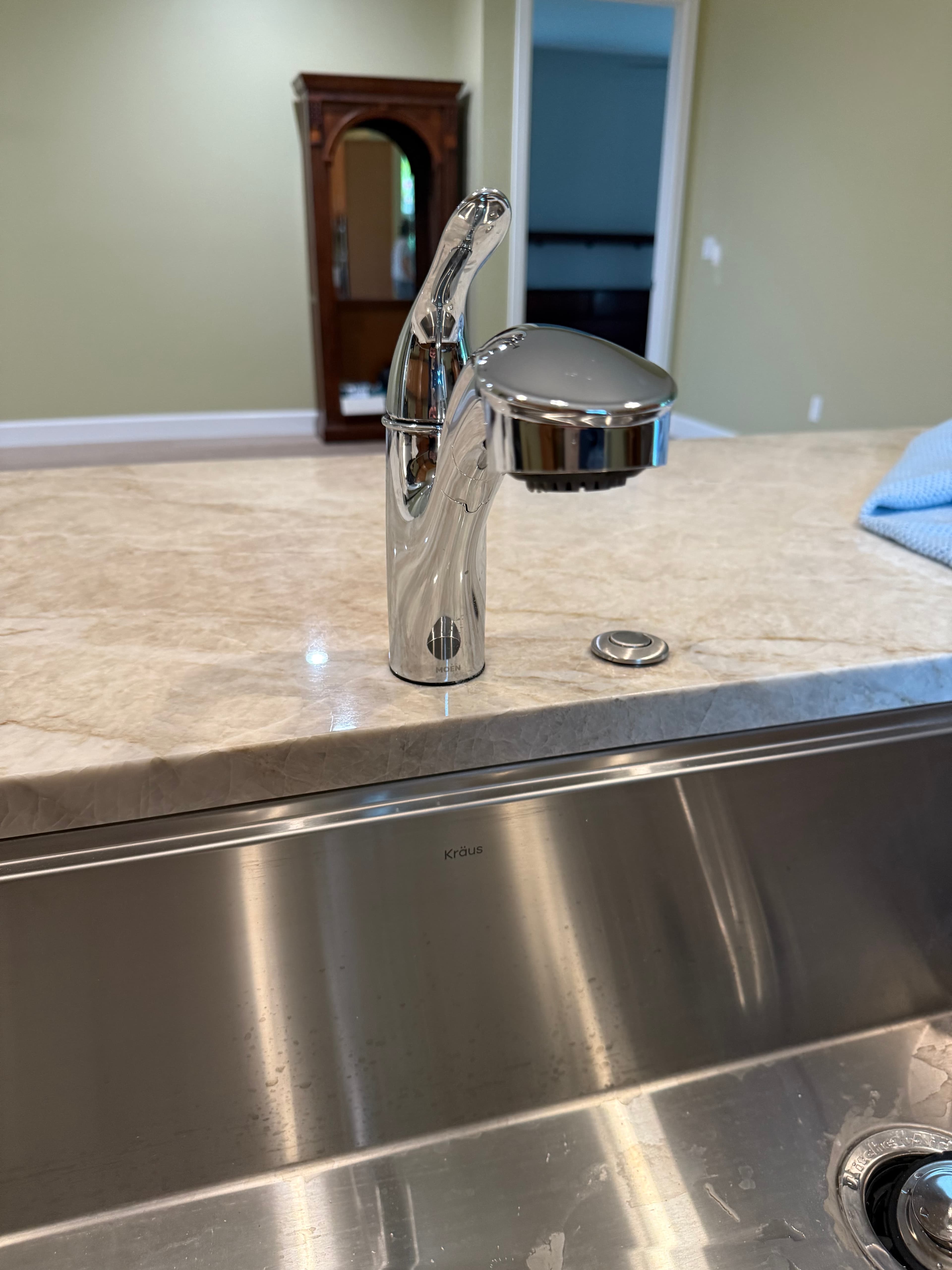 Kitchen faucet and sink install