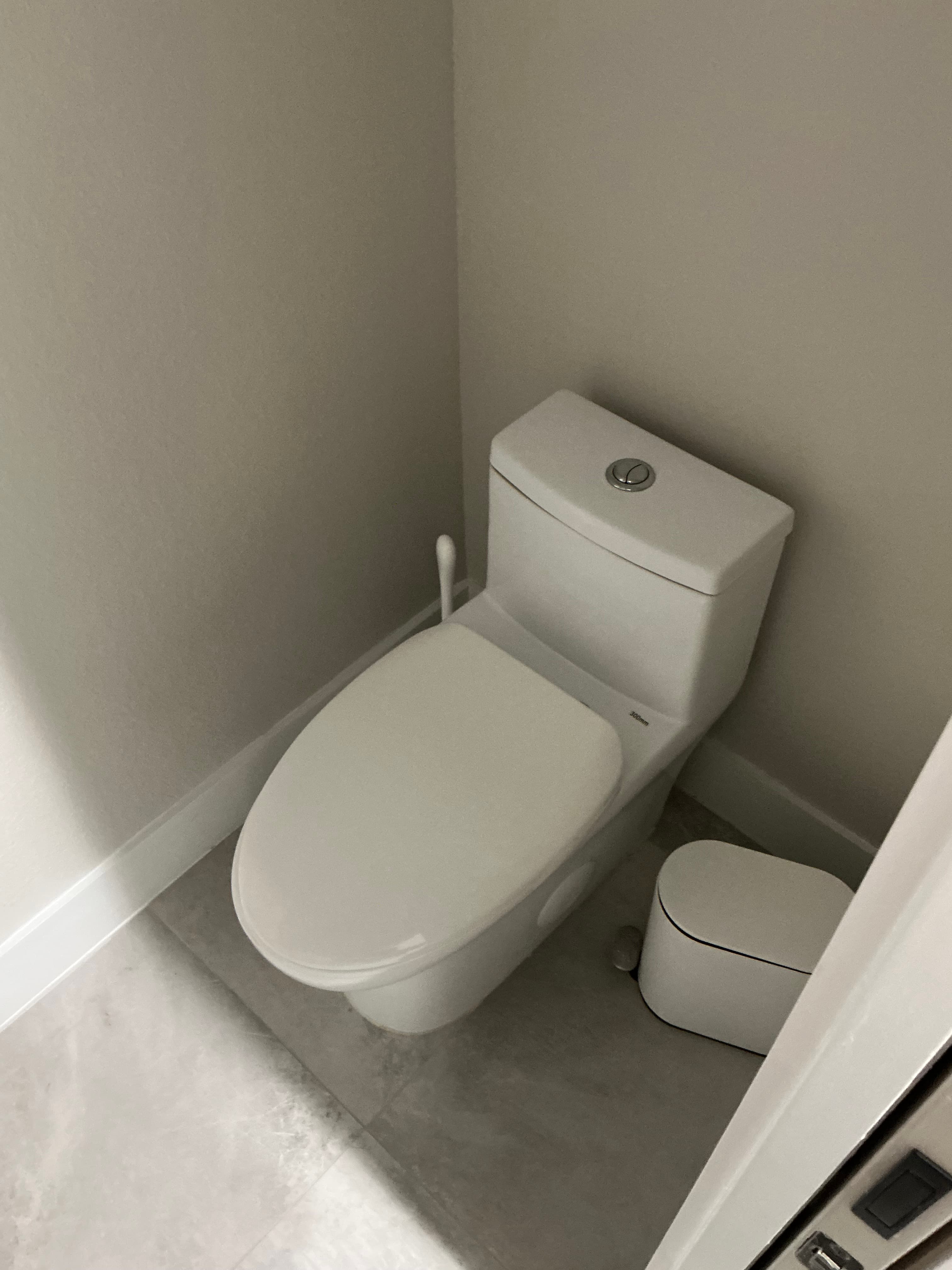 Modern toilet installation