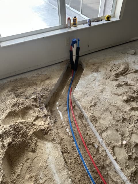 Remodel rough-in plumbing