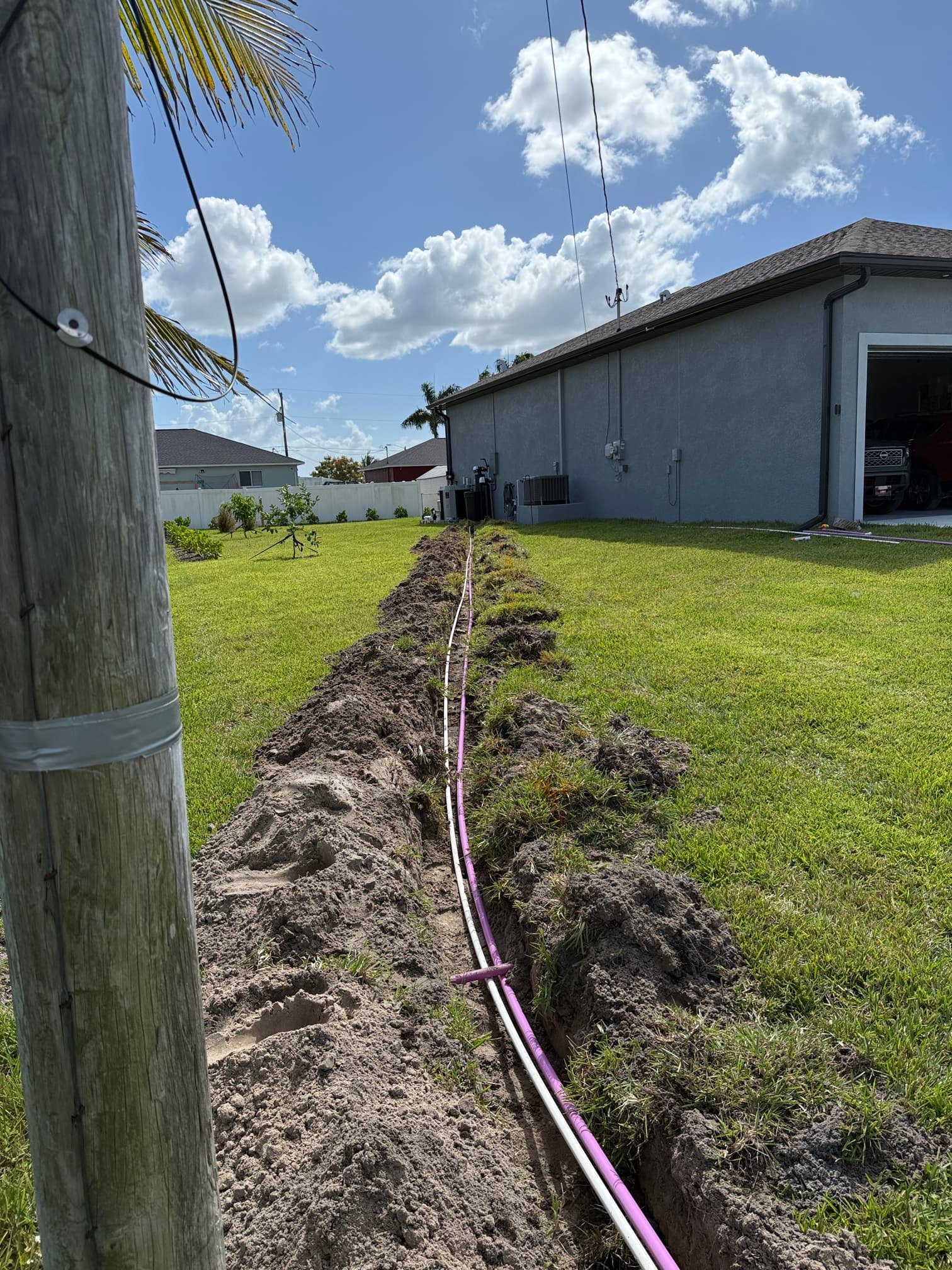Underground pipe installation