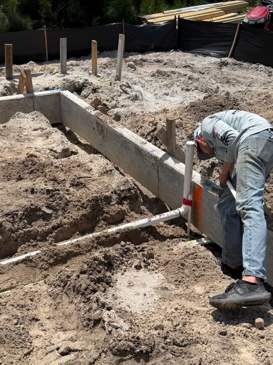 FEMA home rebuild Punta Gorda underground plumbing 3