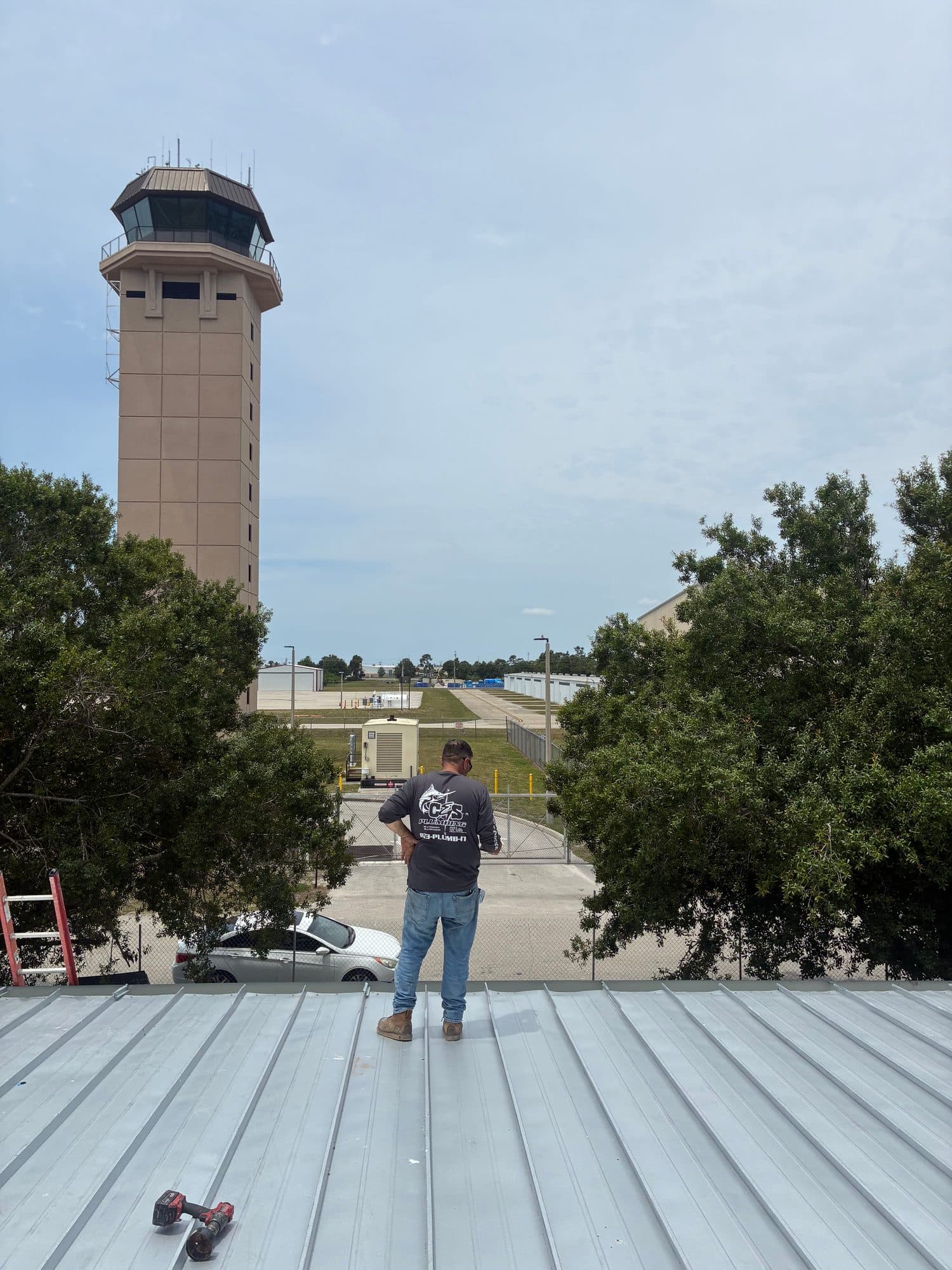 Hangar 97 Punta Gorda Airport second rough plumbing 13