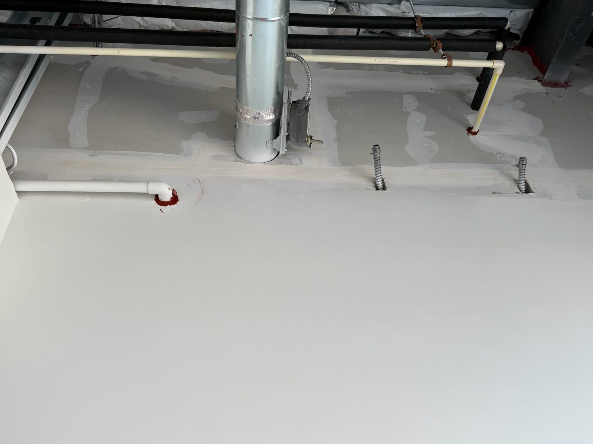 Hangar 97 Punta Gorda Airport second rough plumbing 21