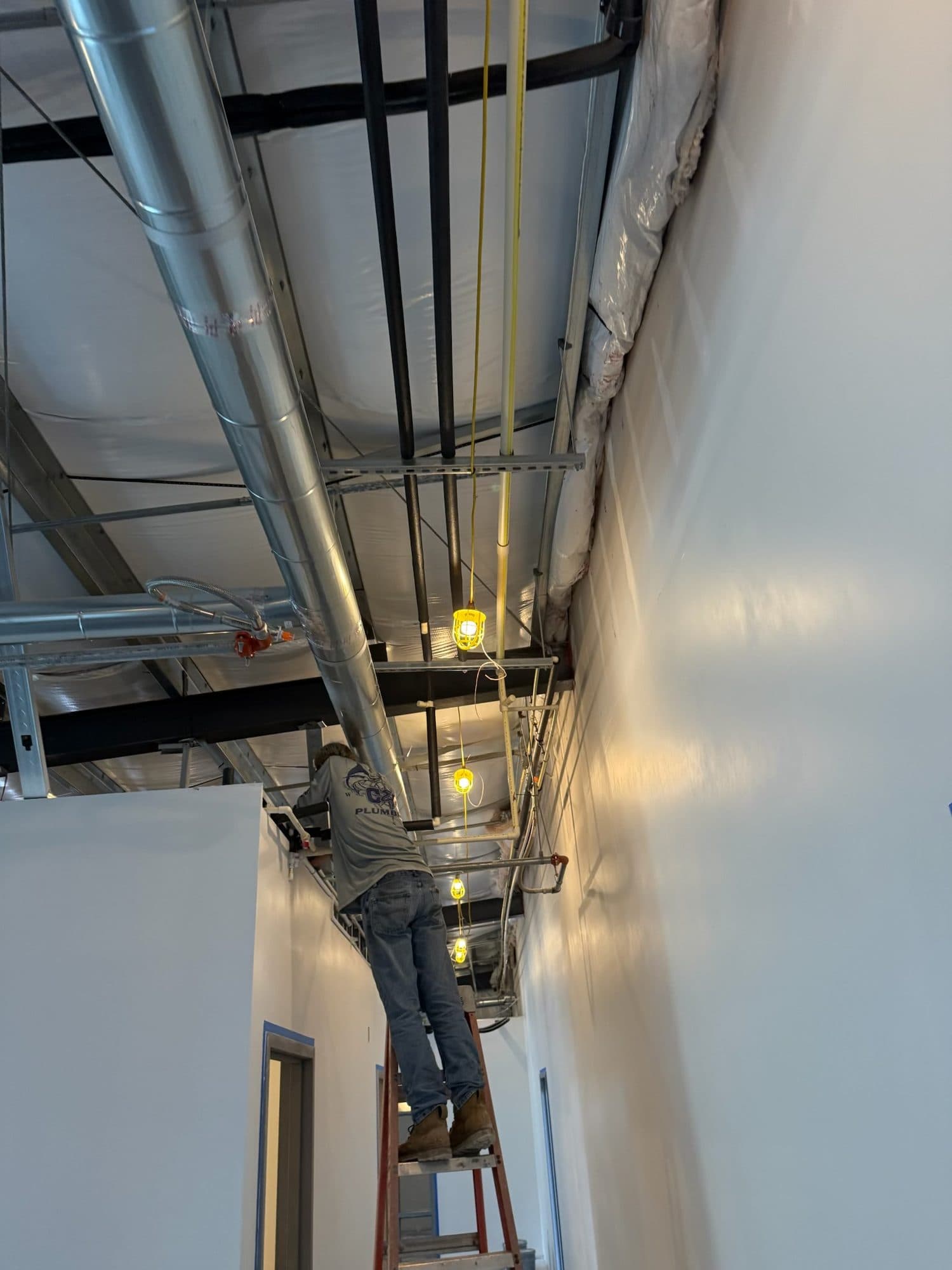 Hangar 97 Punta Gorda Airport second rough plumbing 28