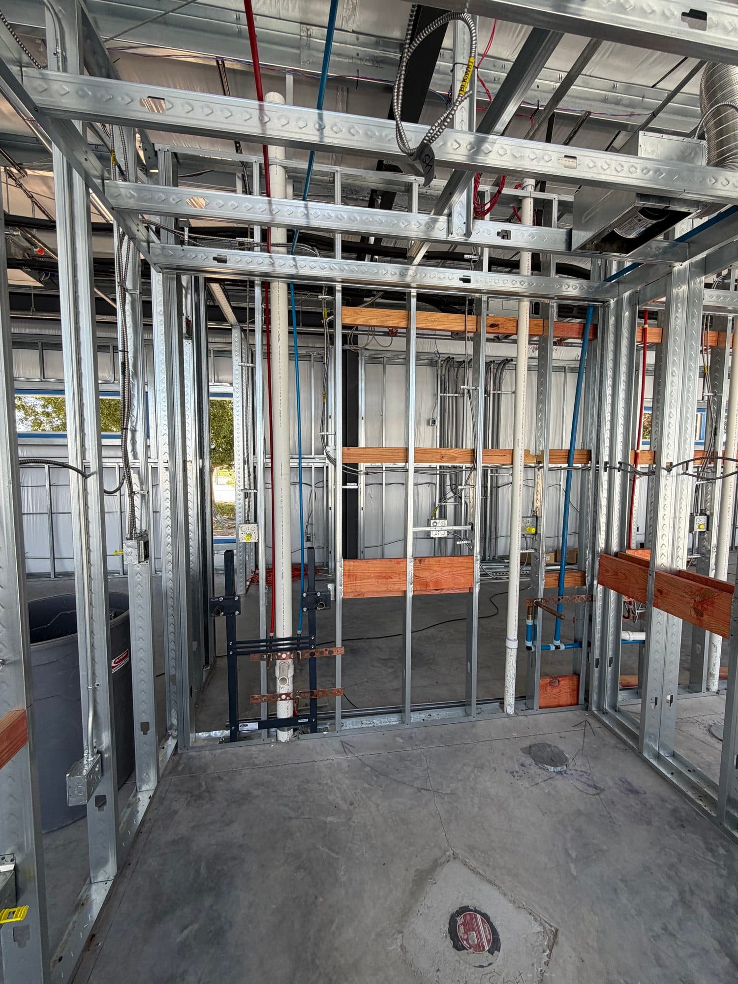 Hangar 97 Punta Gorda Airport second rough plumbing 29
