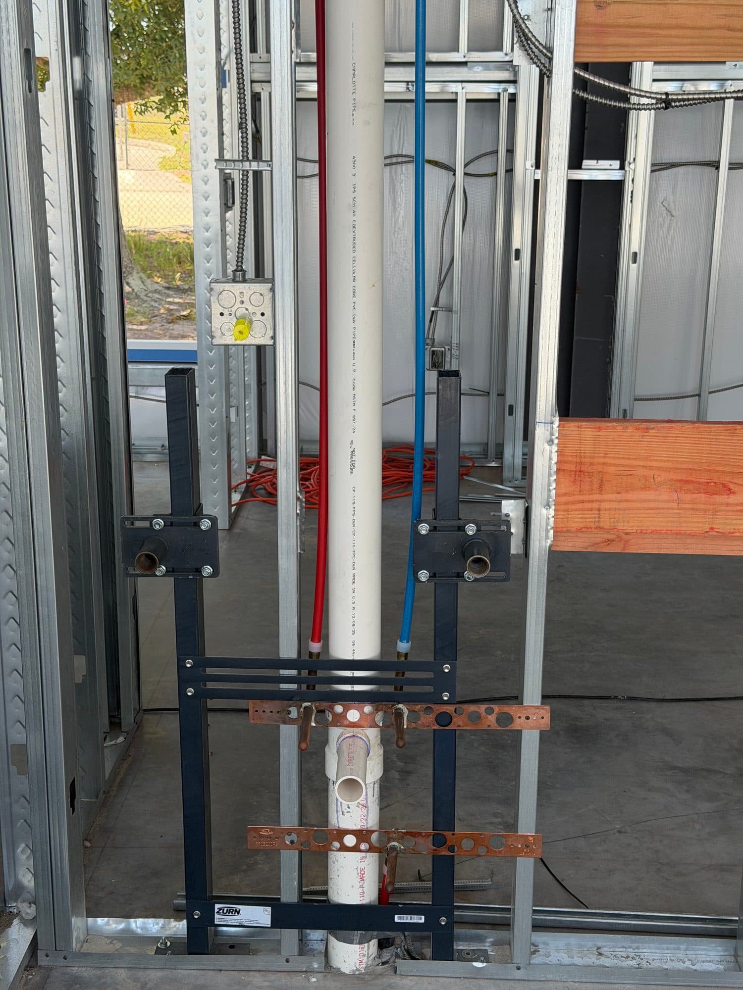Hangar 97 Punta Gorda Airport second rough plumbing 30