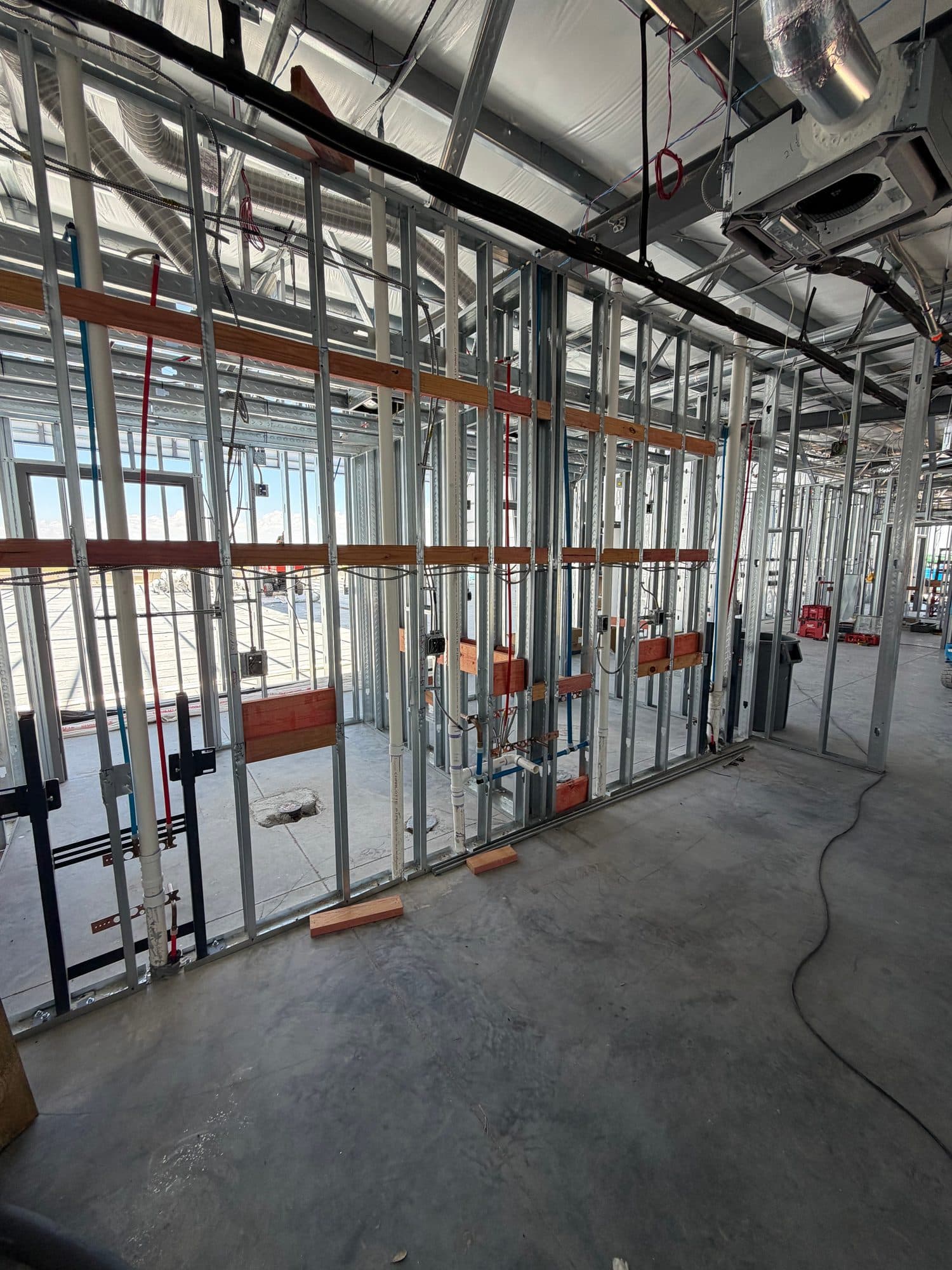 Hangar 97 Punta Gorda Airport second rough plumbing 32