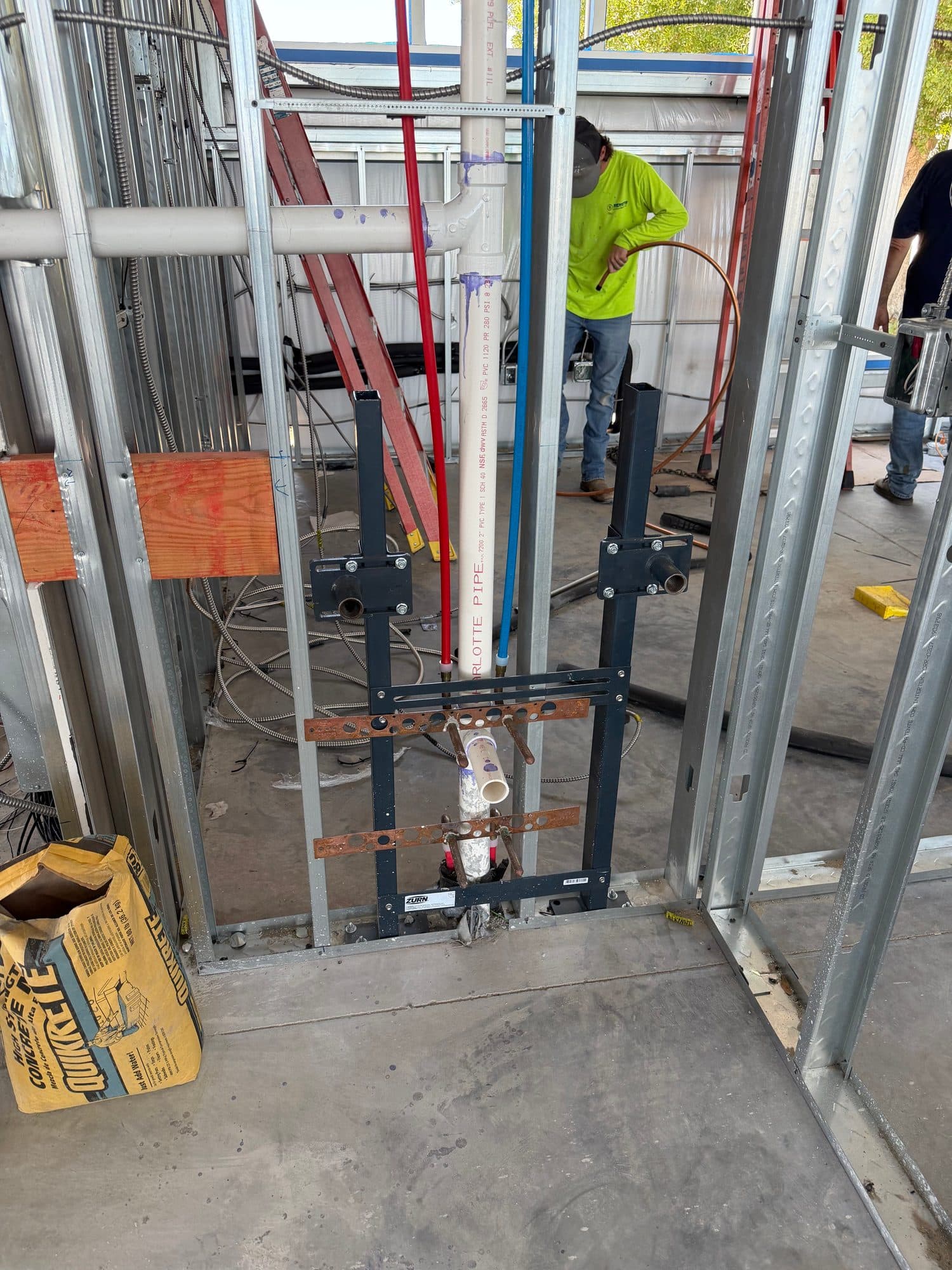Hangar 97 Punta Gorda Airport second rough plumbing 33