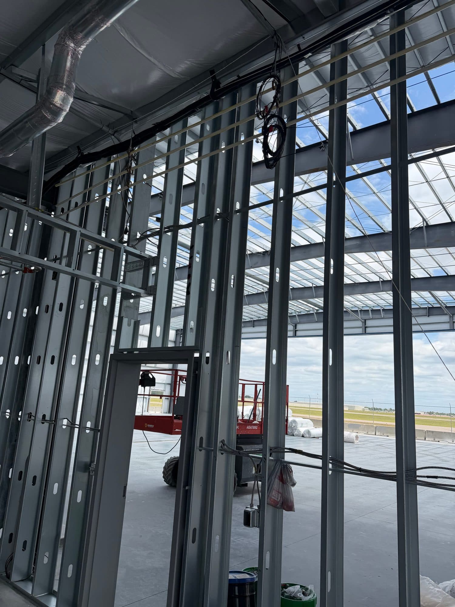 Hangar 97 Punta Gorda Airport second rough plumbing 4