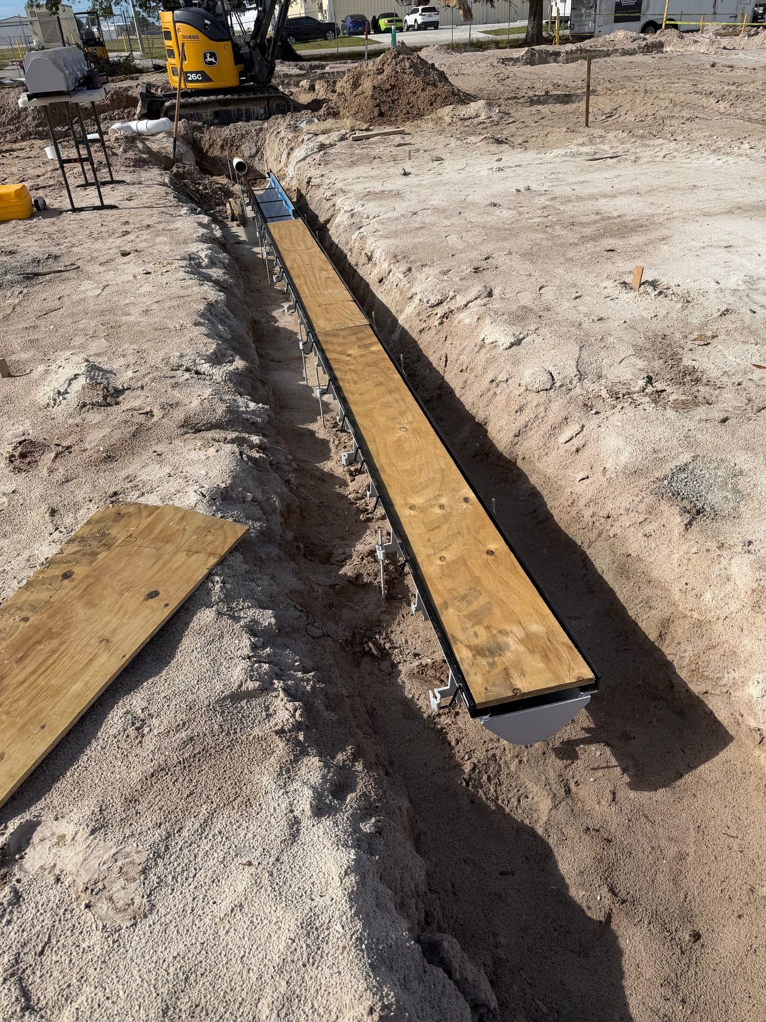 Hangar 97 Punta Gorda Airport underground plumbing 1