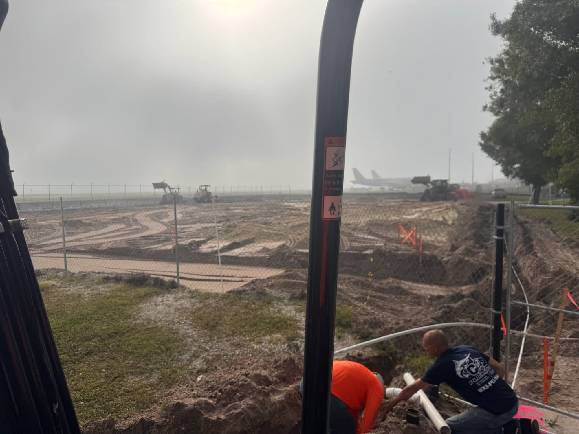 Hangar 97 Punta Gorda Airport underground plumbing 13