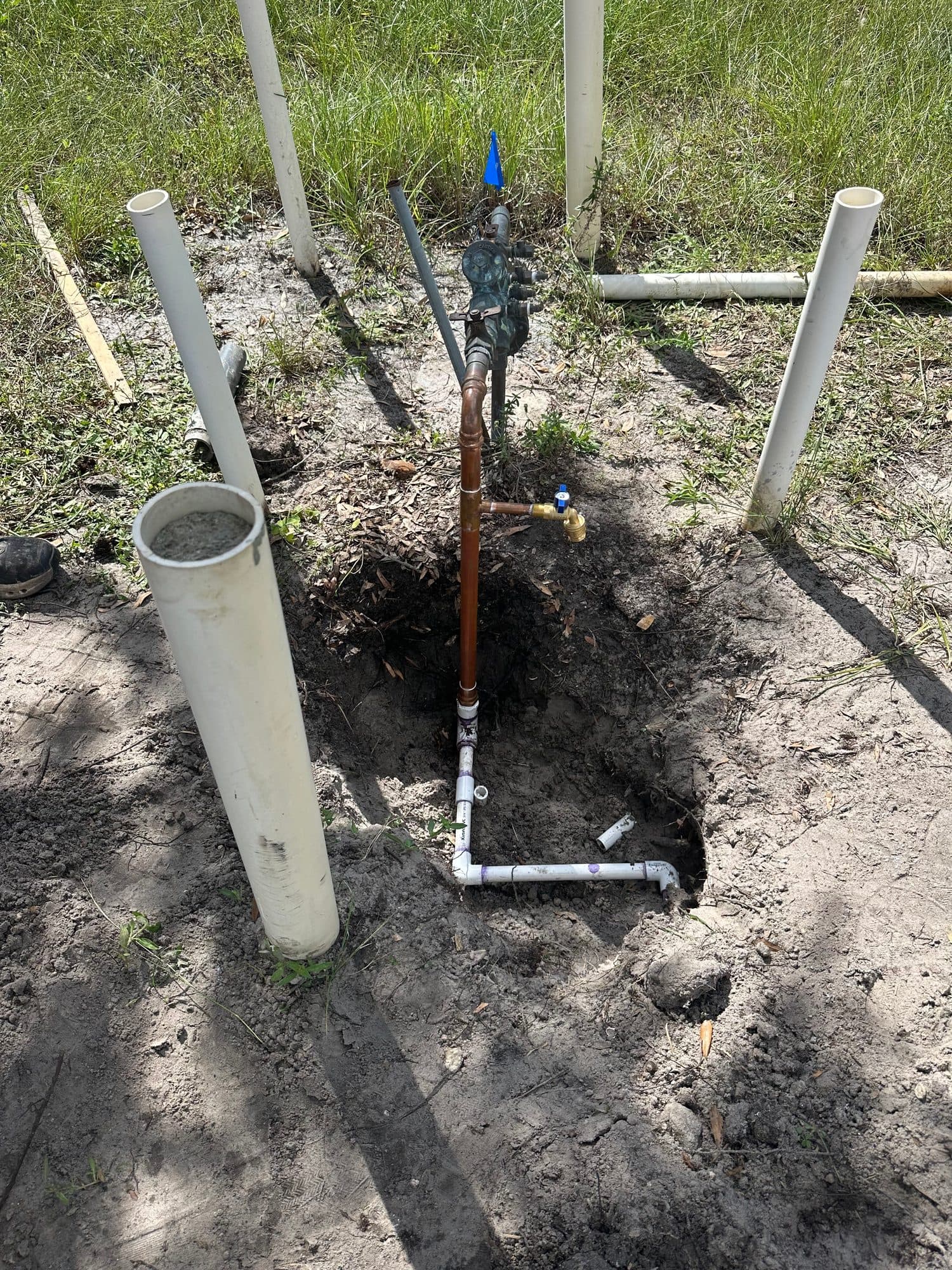 Hangar 97 Punta Gorda Airport underground plumbing 17