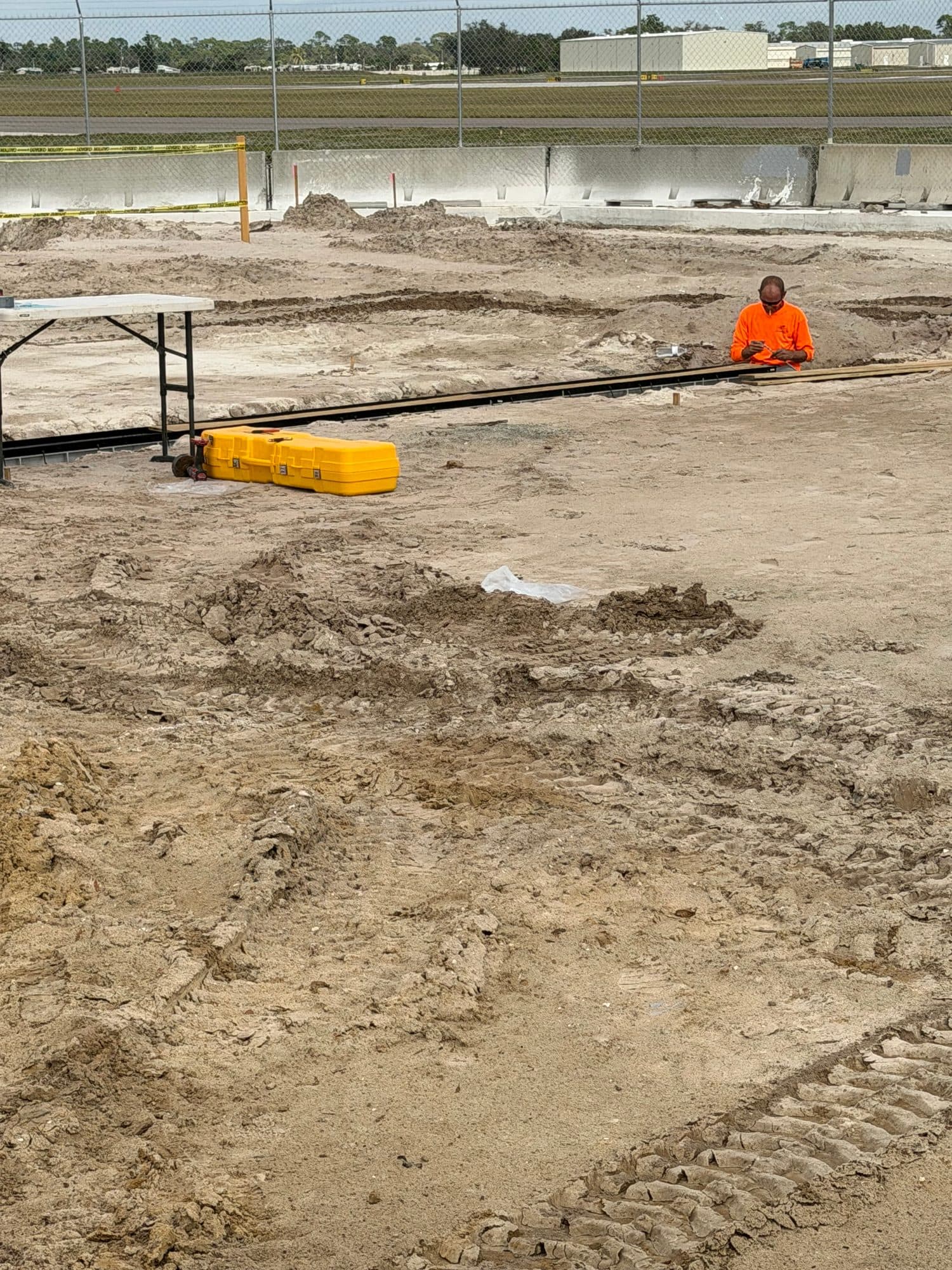 Hangar 97 Punta Gorda Airport underground plumbing 4