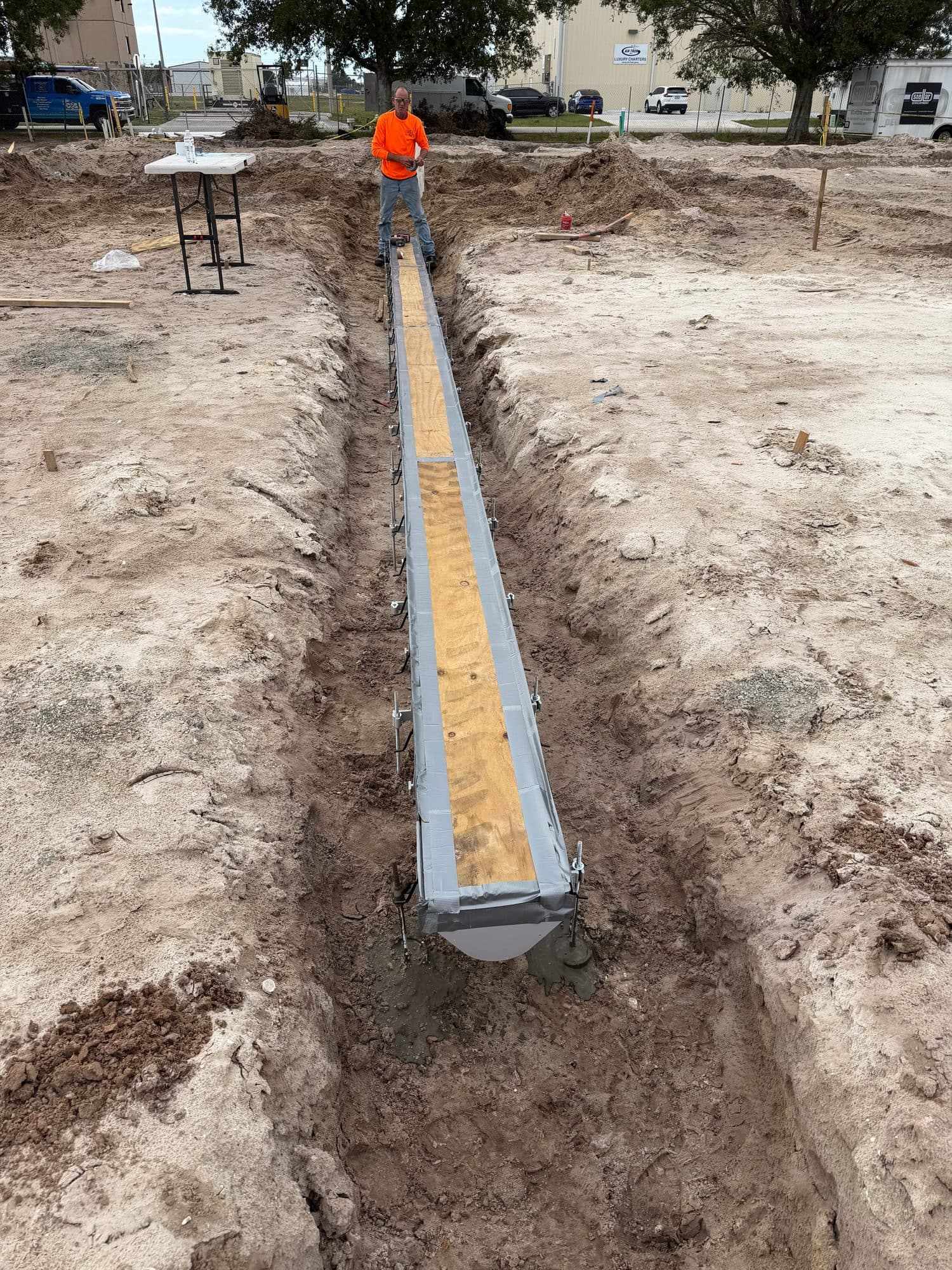 Hangar 97 Punta Gorda Airport underground plumbing 9