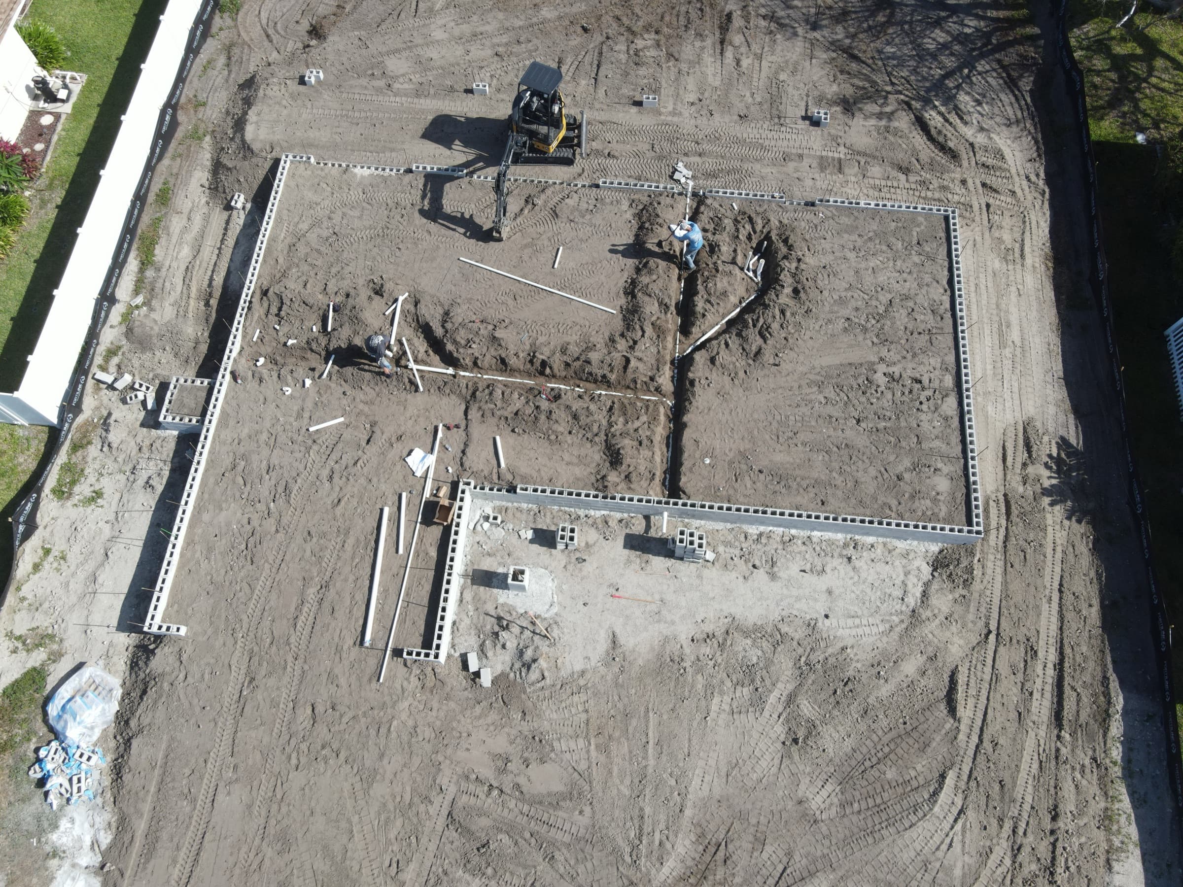 Hansen Homes Cape Coral underground aerial 2
