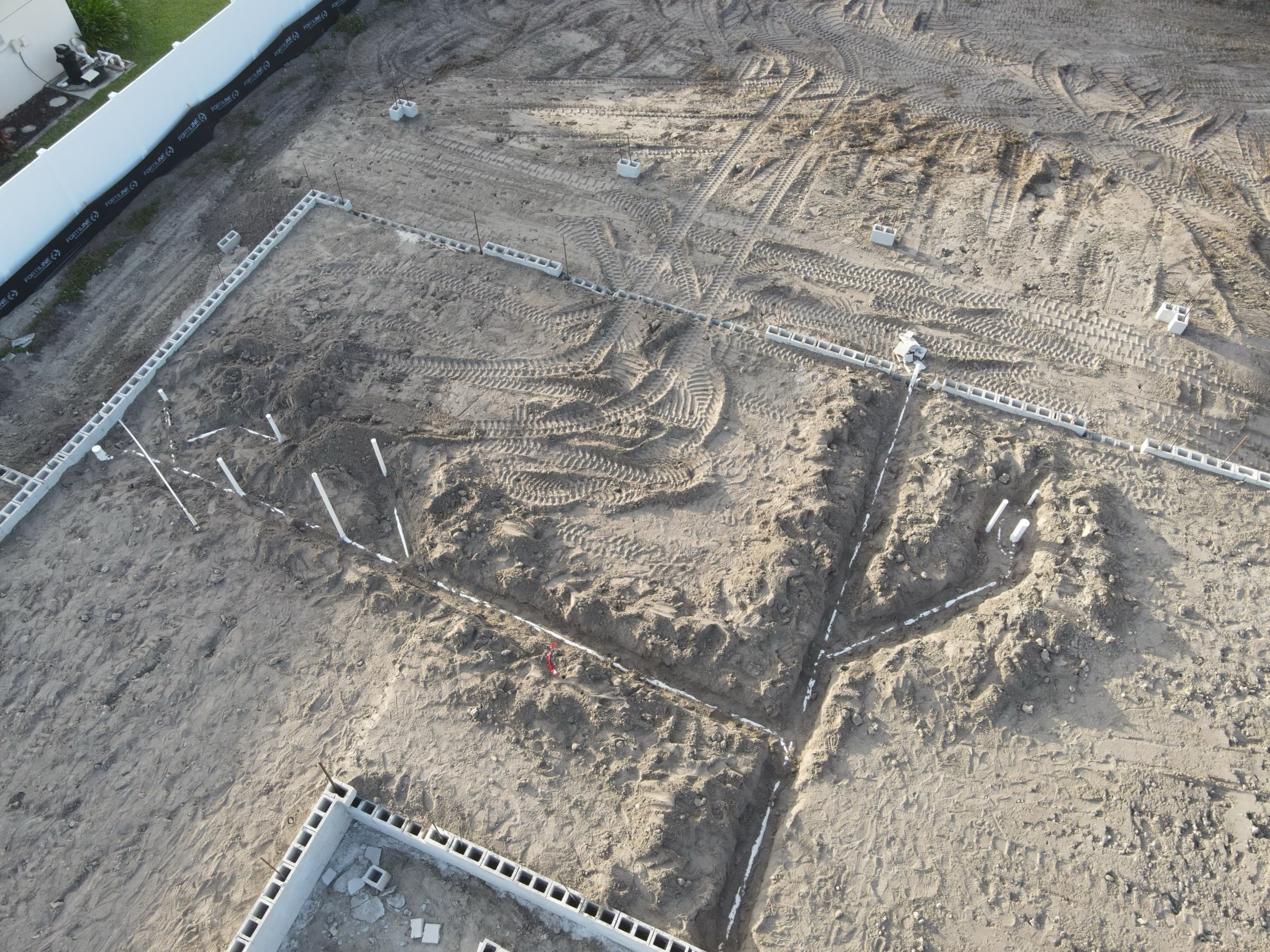 Hansen Homes Cape Coral underground aerial 6