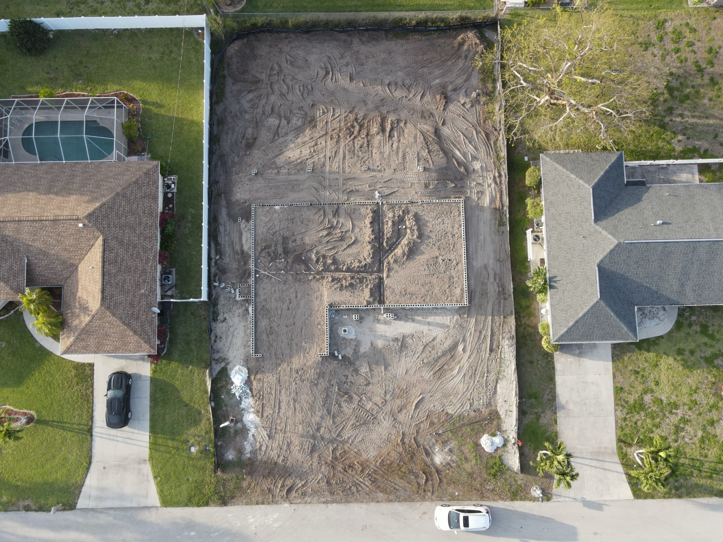 Hansen Homes Cape Coral underground aerial 7