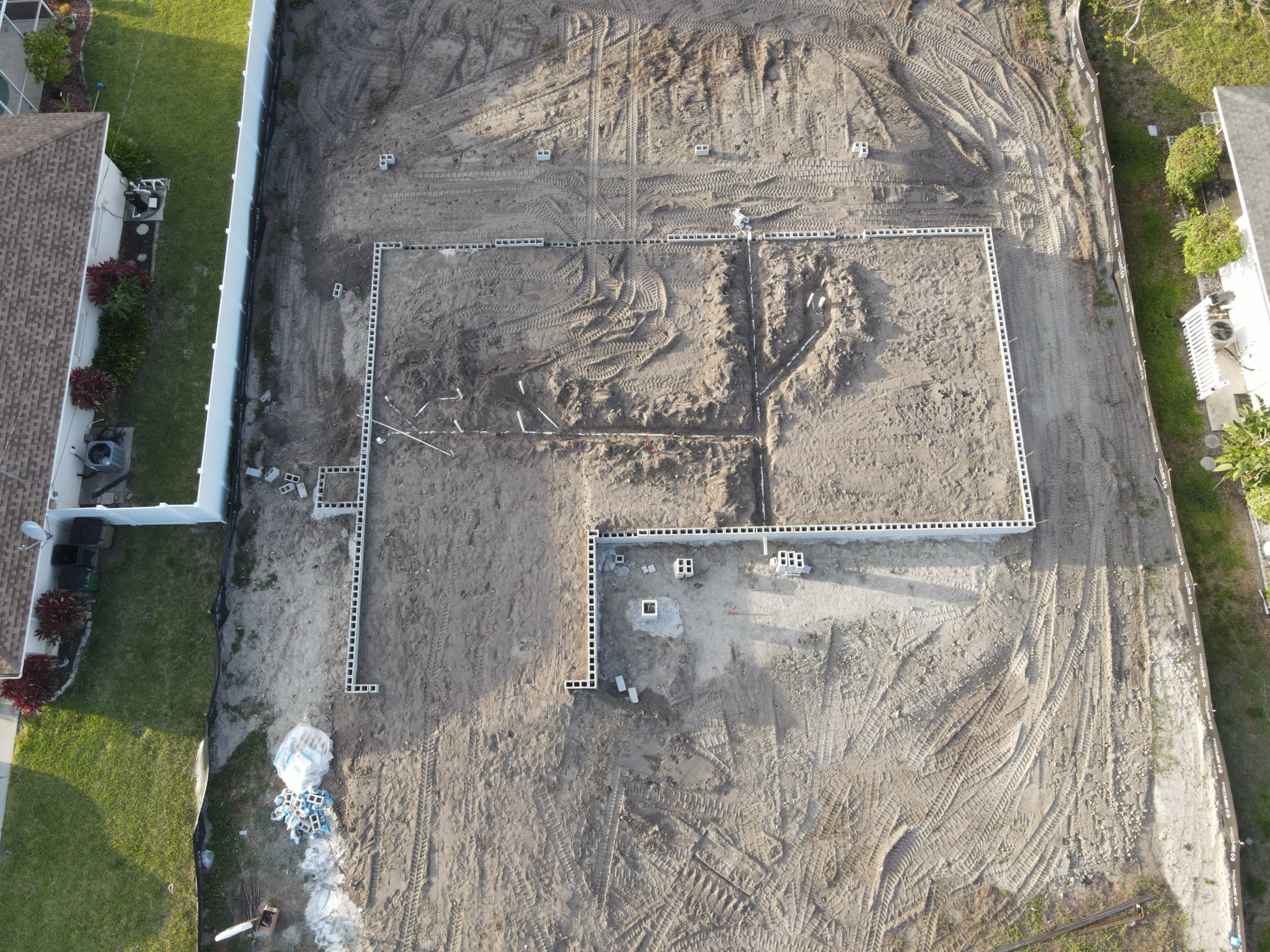 Hansen Homes Cape Coral underground aerial 8