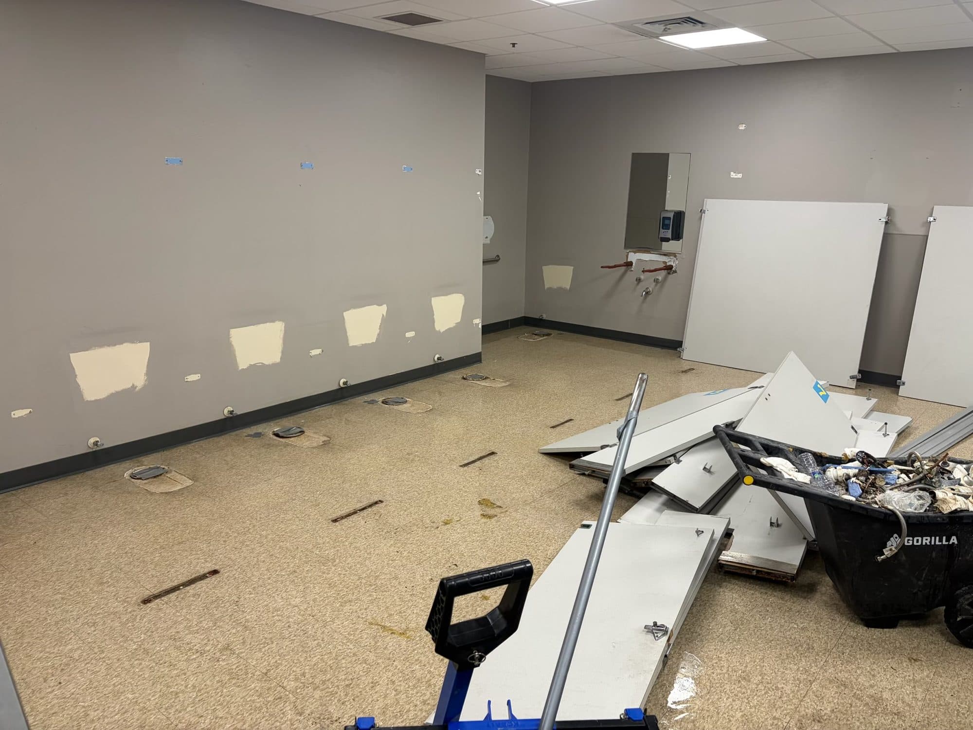 South Florida Christian Academy bathroom remodel demolition 10