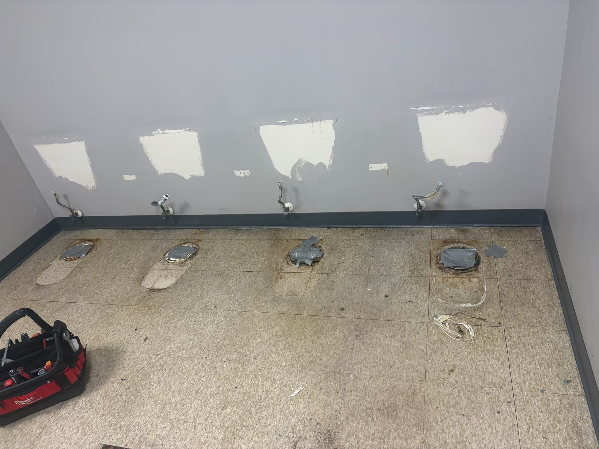 South Florida Christian Academy bathroom remodel demolition 2