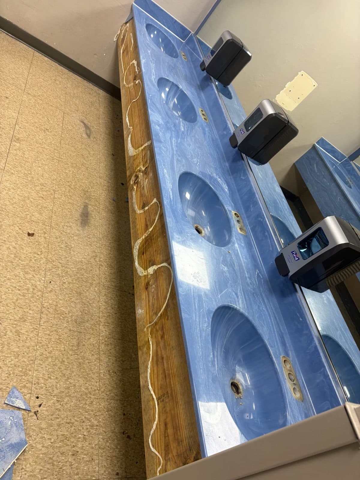 South Florida Christian Academy bathroom remodel demolition 4