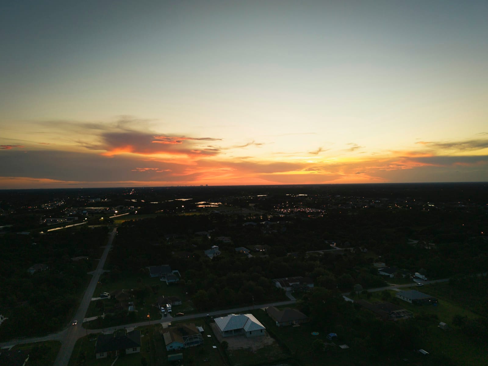 Aerial view of Lehigh Acres, FL