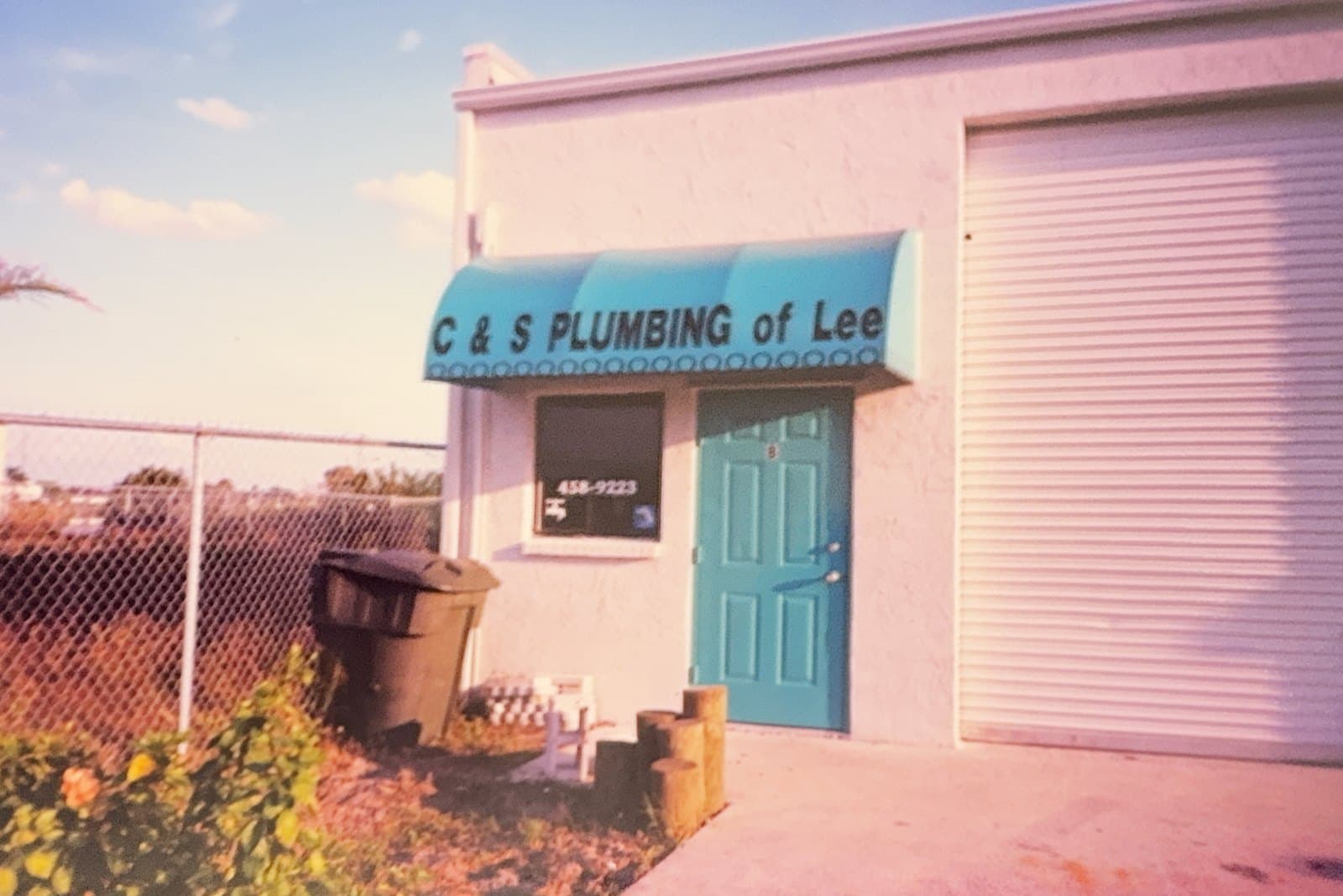 The original C&S Plumbing of Lee storefront in the early days